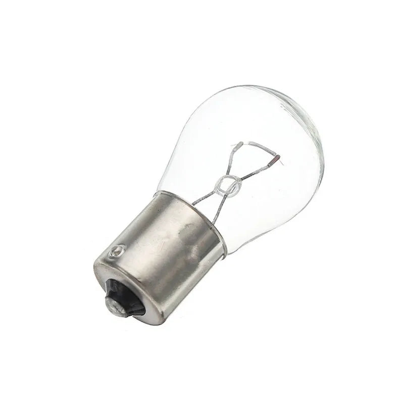 2Pcs Car Turn Singal Light Car Boat Reverse 1156 Tail Light Transparent 12V BAU15S Light Bulb P21W Halogen Lamp
