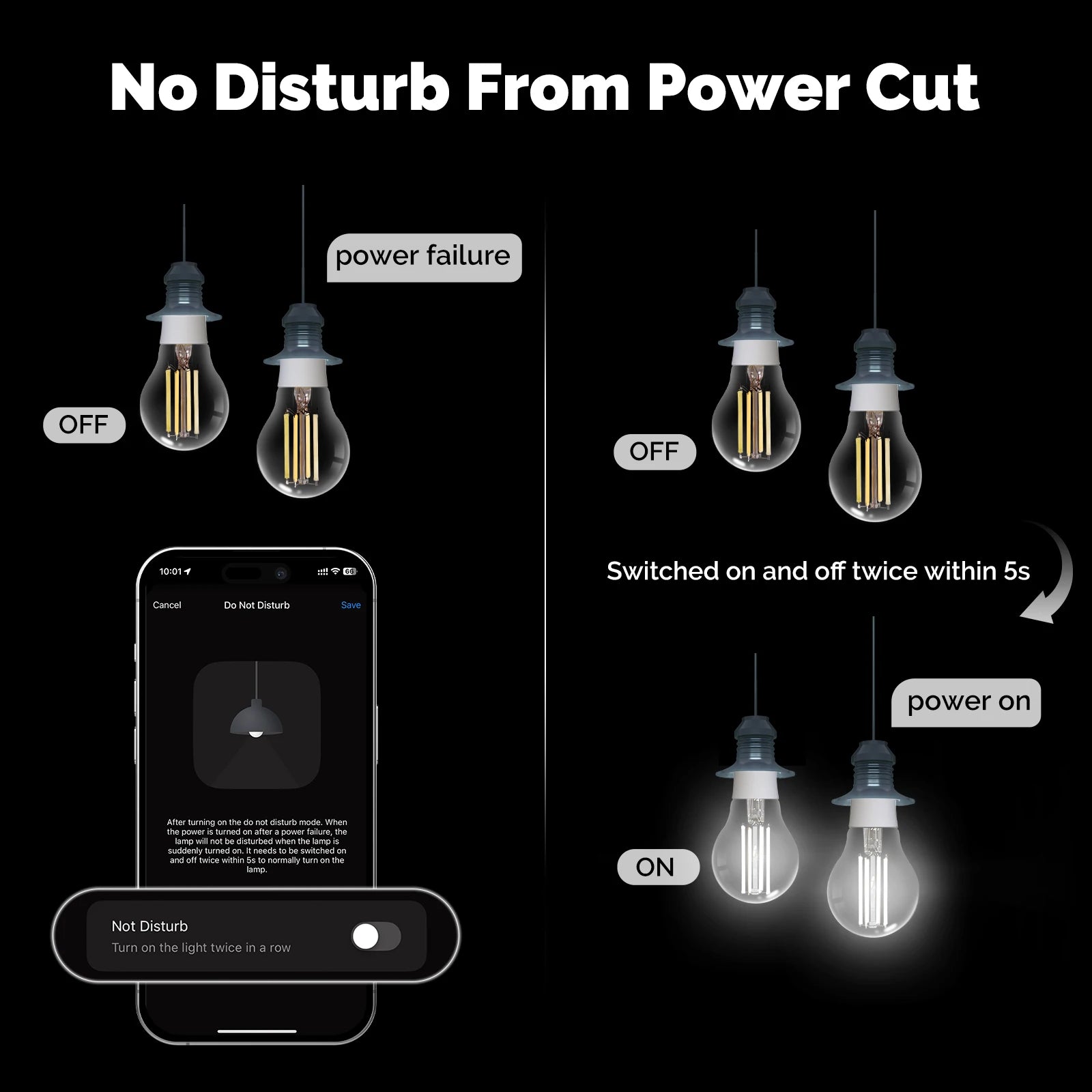 MOSE Tuya Matter WiFi Smart Filament Bulb E27 Energy Saving Light Dimmable APP Remote Control Alexa GoogleHome for Voice Control