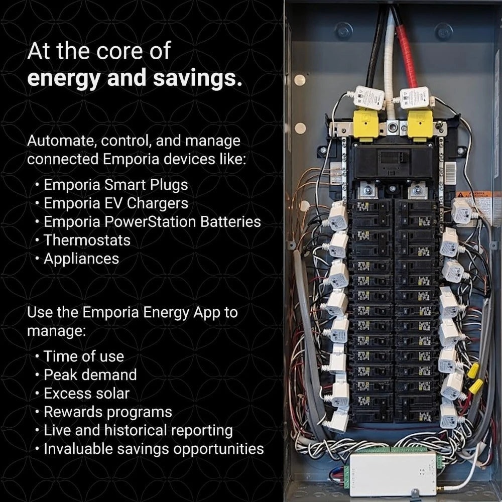 US Shipping Home Energy Monitor Smart Automation Electricity Usage Power Consumption Meter Solar Net Metering UL