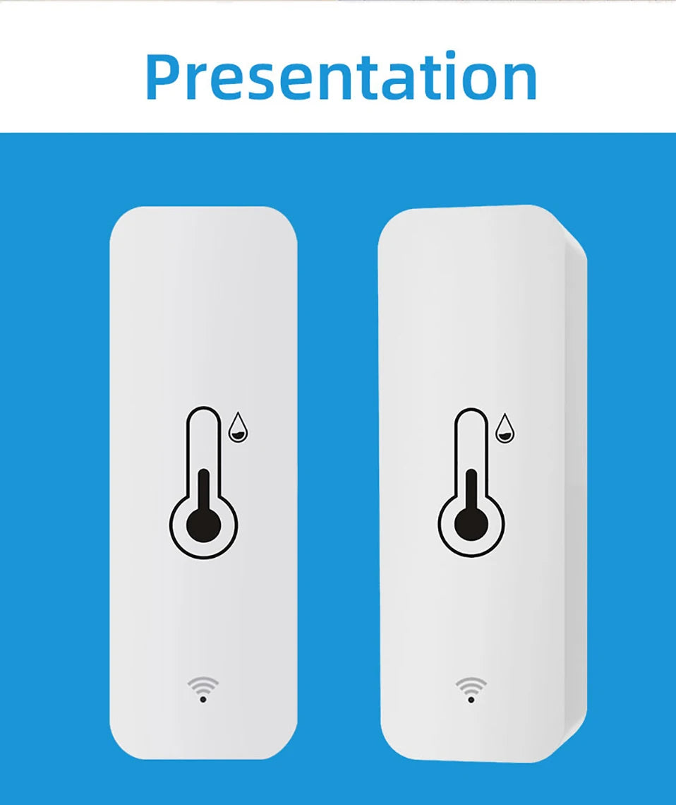 Tuya WiFi Zigbee Temperature Humidity Sensor Indoor Hygrometer Controller Monitoring Smart Life Alexa Google Home Tuya Sensor